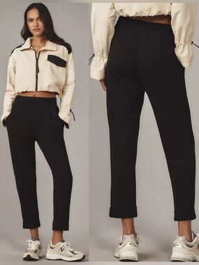 Varley Double Soft Women's The Rolled Cuff Pants in Black size Small